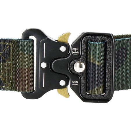 Curea centura Tactical Combat pentru barbati 3.7x125cm, rezistent, verde camuflaj [10]