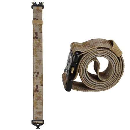 Curea centura Tactical Combat pentru barbati 3.7x125cm, rezistent, verde deschis camuflaj [18]