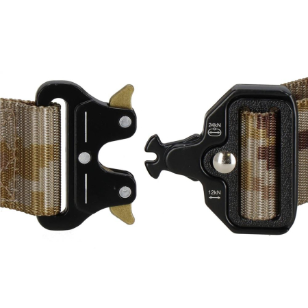 Curea centura Tactical Combat pentru barbati 3.7x125cm, rezistent, verde deschis camuflaj [5]