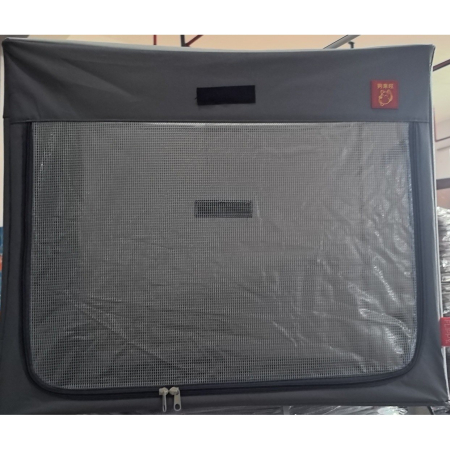 Cusca Animale pentru Uscare Blana, , din Textil, Fereastra Transparenta, 62 x 40 x 50 cm, Gri [4]