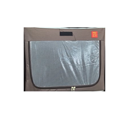 ✨TOATE PRODUSELE✨ - Cusca Animale pentru Uscare Blana, , din Textil, Fereastra Transparenta, 62 x 40 x 50 cm, Maro