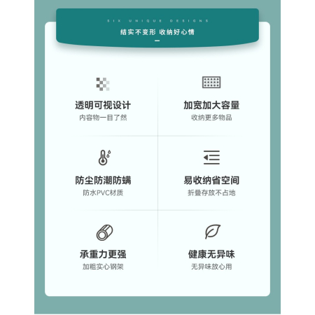 Cutie de Depozitare pentru Pantofi, , 40x30x21 cm, din Plasa PVC Impermeabila si Cadru de Otel, Pliabila, Fermoar Bidirectional, Transparenta [19]