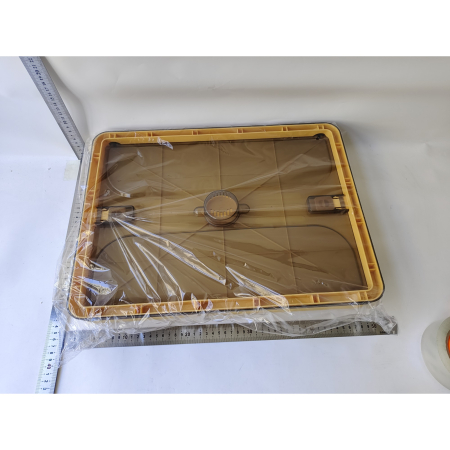 Cutie de depozitare pliabila, , Cu capac, 40 L, Plastic, 47x35x24.5 cm, Portocaliu [8]