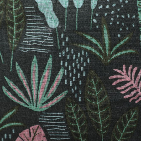 Cutie de Depozitare Pliabila, , Impermeabila, cu Snur, Capacitate 100 L, cu Manere, 50x50x40cm, Model Frunze, Verde [2]