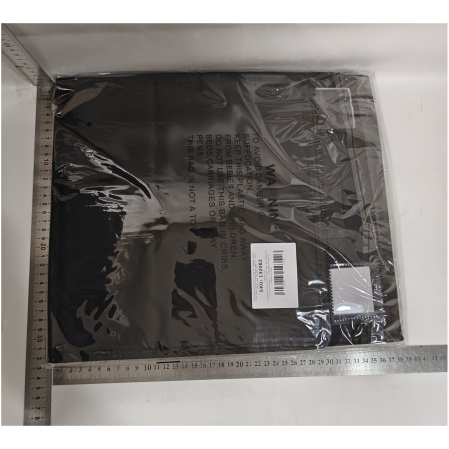 Cutie Depozitare Lenjerii de Pat, , Pliabila, Capacitate 18l, 38x33x12 cm, din Panza Oxford cu PP Incorporat, Fereastra Vizibila, Negru [1]