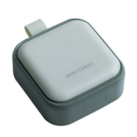 ✨TOATE PRODUSELE✨ - Cutie Depozitare Medicamente Mini, , 4 Compartimente, Inchidere Etans, Portabila, Patrat, Verde, PP, 7.5x7.5x3 cm