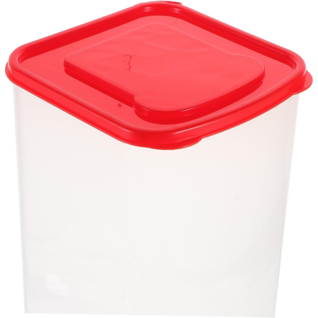 Cutie Depozitare Paine, , din Plastic, 34 x 13 cm, Pastreaza Prospetimea, Capac Rosu [3]