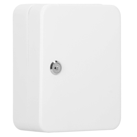 Cutie metalica din otel pentru 20 chei, echipata, 20x16x7.5cm, alba [1]