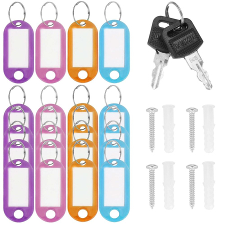 Cutie metalica din otel pentru 20 chei, echipata, 20x16x7.5cm, alba [13]