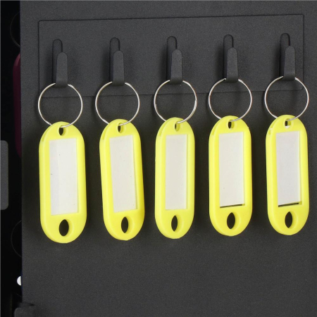 Cutie metalica din otel pentru 30 chei, echipata, 20x16x7.5cm, neagra [12]