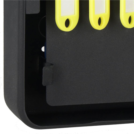 Cutie metalica din otel pentru 30 chei, echipata, 20x16x7.5cm, neagra [15]