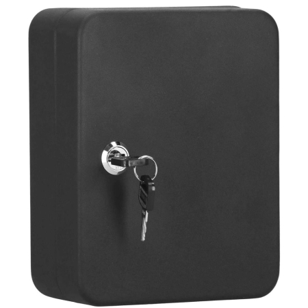 Cutie metalica din otel pentru 30 chei, echipata, 20x16x7.5cm, neagra [1]