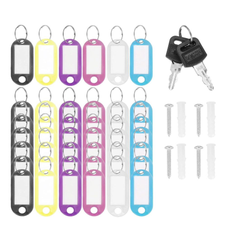 Cutie metalica din otel pentru 42 chei, echipata, 35x27x8cm, alba [5]