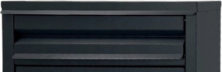 Cutie postala de exterior, pentru gard sau perete, din otel zincat, cu incuietoare, 32x8x25cm, gri inchis [4]