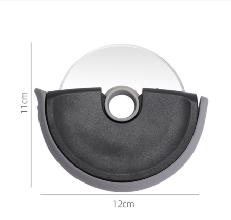 Cutit Circular pentru Pizza cu Lama din Otel Inoxidabil si Maner Antialunecare, 12 x 11 cm, ORIGINAL DEALS [1]