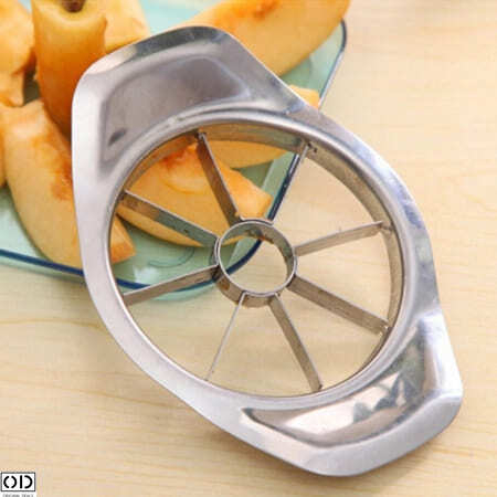 Cutit Feliator Fructe pentru Taiat Mere si Pere in 8 Felii Egale, Premium din Inox, Argintiu, Universal, Original Deals [3]