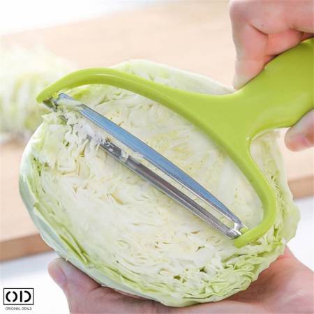 Cutit pentru Taiat si Decojit Varza, Legume si Fructe, Lama Inox 9cm, Verde Premium, Original Deals [3]
