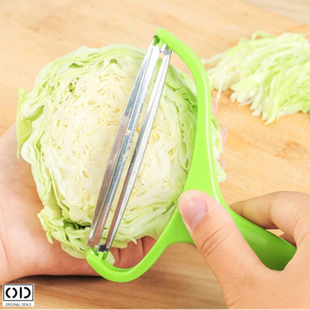 Cutit pentru Taiat si Decojit Varza, Legume si Fructe, Lama Inox 9cm, Verde Premium, Original Deals [6]