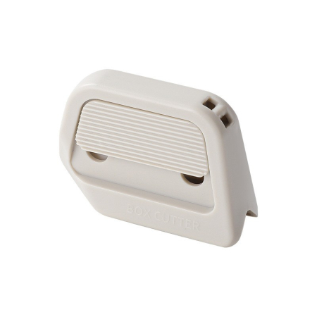 Accesorii Bucătărie - Cutter Portabil, , din ABS, Magnetic, Lama Ceramica, Autoretractabila, Universal, Alb