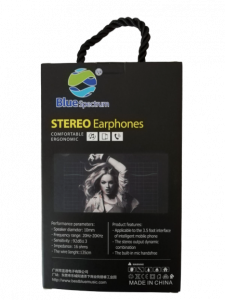 Casti Audio Blue Spectrum cu Fir Sunet Fin si Clar cu Bass Puternic Stereo M2 [3]