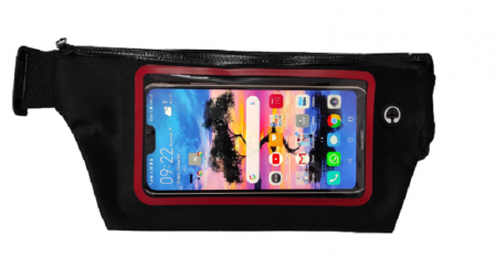 Borseta Sport pentru Alergare, cu Ecran Touch Screen pentru Telefon si Suport pentru Casti, 2 Compartimente, Curea Reglabila, Impermeabila, Premium [2]