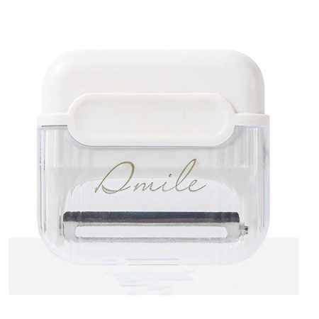 ✨TOATE PRODUSELE✨ - Decojitor/Curatator manual de legume si fructe, , portabil, cu magnet, doua lame, Inox, Alb, 6.7x6x1.6 cm