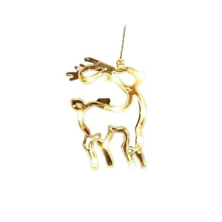 ✨TOATE PRODUSELE✨ - Decoratiune de Craciun Luminoasa in forma de Cerb/Caprioara, 18x13 cm, cu Ventuza, Alb Cald, 