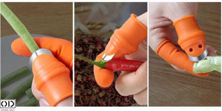 Degetar cu Lama pentru Taiat si Curatat Legume si Fructe, Compatibil pentru Gradinarit [6]