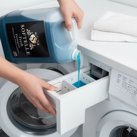 Detergent lichid Softelle 5L pentru rufe albe și colorate – curățare eficientă și parfum de durată [5]