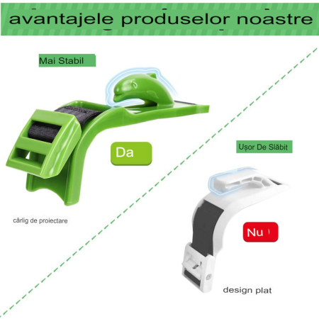 Deviator Centura de Siguranta, , pentru Burtica Gravidelor, Universal, Ajustabil, 21x6 cm, Model Delfin Verde [4]