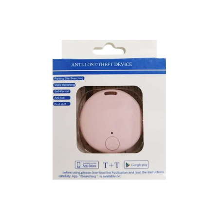 Dispozitiv Anti Pierdere Inteligent, , conexiune Bluetooth, Dispozitiv Anti Pierdere pentru accesorii, Baterie si Manual de Utilizare Incluse 38 x 38 x 7 mm, Roz [2]