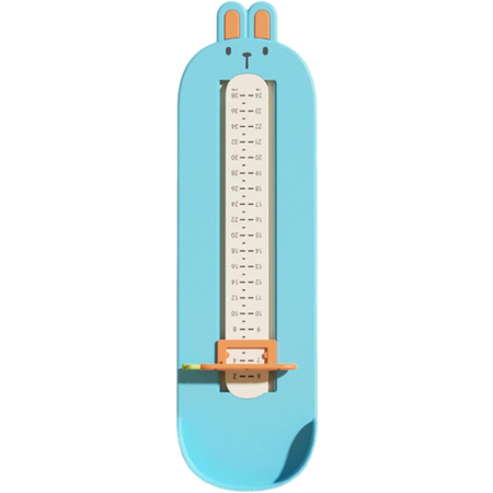 Articole pentru copii - Dispozitiv de Masurat Talpa Piciorului pentru Bebelusi, , 6-24, Model Iepuras, Albastru