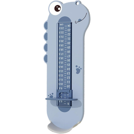 Articole pentru copii - Dispozitiv de Masurat Talpa Piciorului pentru Bebelusi, , 9-24, Model Dinozaur, Albastru