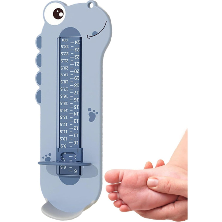 Dispozitiv de Masurat Talpa Piciorului pentru Bebelusi, , 9-24, Model Dinozaur, Albastru [6]