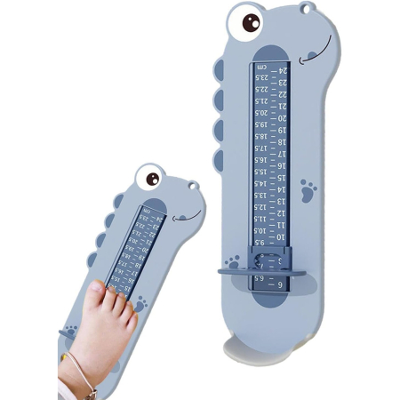 Dispozitiv de Masurat Talpa Piciorului pentru Bebelusi, , 9-24, Model Dinozaur, Albastru [5]