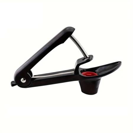 ✨TOATE PRODUSELE✨ - Dispozitiv de Scos Samburi, , Manual, cu 1 Gaura, pentru Cirese/Masline, 20.5 x 3.8 x 13 cm, din ABS+Otel Inoxidabil, cu Maner, Negru