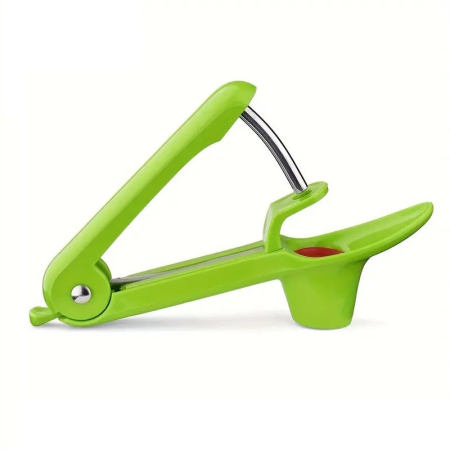 Dispozitiv de Scos Samburi, , Manual, cu 1 Gaura, pentru Cirese/Masline, 20.5 x 3.8 x 13 cm, din ABS+Otel Inoxidabil, cu Maner, Verde [7]