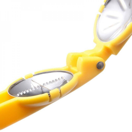 Dispozitiv de spart nuci si castane , ABS si otel, 17.5 x 5.5 x 5 cm, usor de utilizat, galben [1]