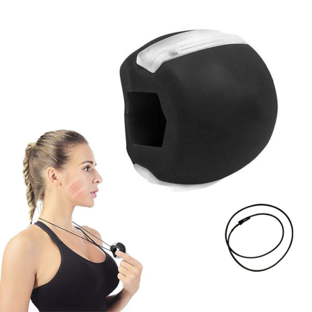 Dispozitiv de Tonifiere Faciala, , din Silicon, Corectare Mandibula/Maxilar, Negru [6]