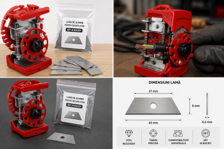 decablator dispozitiv dezizolat cabluri electrice cleste dezizolat cablu profesional dezizolator cablu dedeman cleste dezizolat Dispozitiv pentru dezizolare cabluri diferite dimensiuni Dezizolatoare [21]
