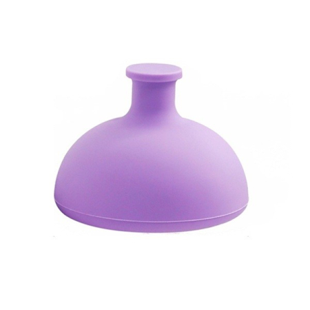 Articole pentru copii - Dispozitiv Terapeutic Sputa, , Cupa pentru Terapie Toracica, Dispozitiv de Eructare, pentru Sugari si Copii, 7.5 x 6 cm, din Silicon, Mov