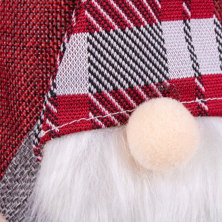 (DL) Decoratiune Craciun, husa model gnom pentru sticle, 29cm, rosu [5]