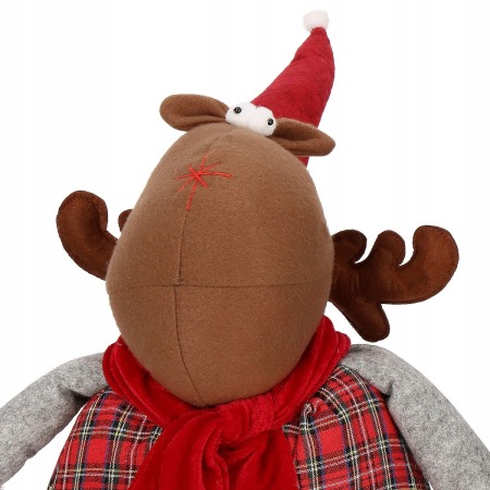 (DL) Figurina Craciun, Ren, picioare telescopice, inaltime extensibila 55-95cm [2]