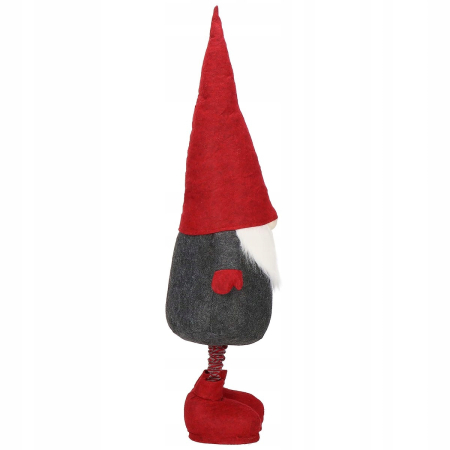 (DL) Figurina Craciun, Spiridus, picioare telescopice, inaltime extensibila 60-90cm [12]