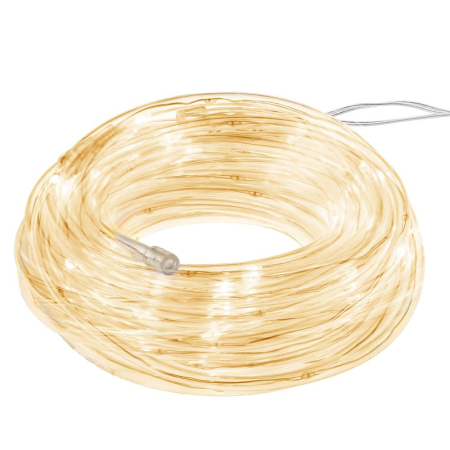 (DL) Instalatie tub furtun luminos pentru Craciun cu baterii 3xAA, 50 LED-uri, 5m, galben [2]