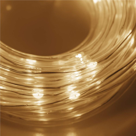 (DL) Instalatie tub furtun luminos pentru Craciun cu baterii 3xAA, 50 LED-uri, 5m, galben [5]