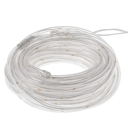 (DL) Instalatie tub furtun luminos pentru Craciun cu baterii 3xAA, 50 LED-uri, 5m, galben [6]