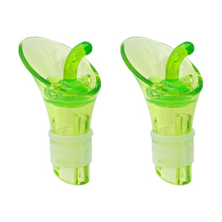Set 2 Dopuri din PVC pentru Sticle, Model Premium Universal, Verde [0]