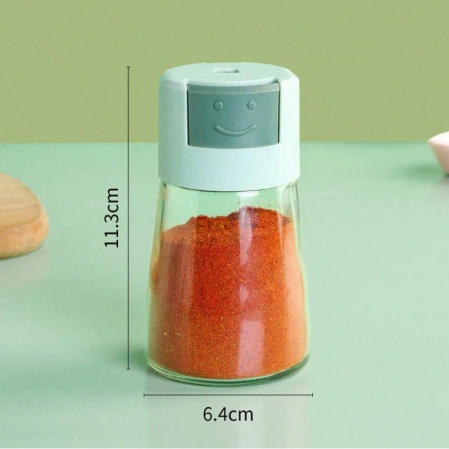 Dozator Condimente, , din Stilca, 180 ml, Rezistenta la Umidiate, 11.3 x 6.4 cm, Masura 5g, Verde [3]