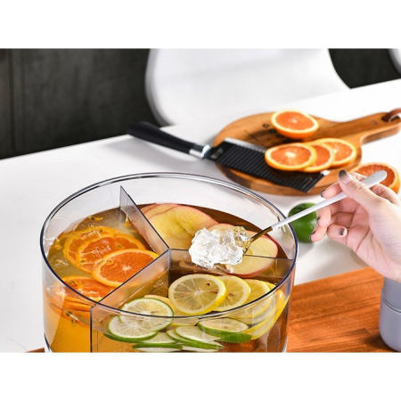 Dozator de apa , 3 compartimente rotative, capacitate mare de 6l, verde [4]